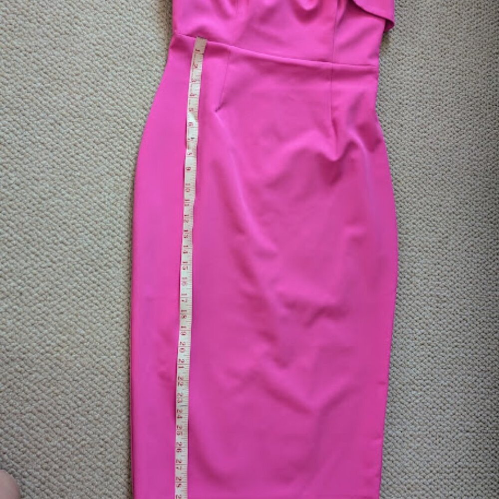 NEW w/tags Zorianna midi dress in pink shock 8/M (comes a little narrow) - Picture 8 of 11